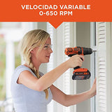 BLACK+DECKER Taladro 20V MAX* y Nivel Láser 360° LD120L-B3