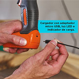 BLACK+DECKER Taladro/Destornillador Inalámbrico 8V con 54 Accesorios LD008KA-B3