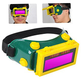 Gafas de soldadura de oscurecimiento automático Flip Up Up Up Up Solar LCD Ojos de soldadura Protección de anteojos, casco de soldadura LCD de oscurecimiento automático