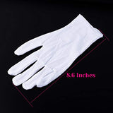 Guantes de algodón blancos, Shynek 3 pares de guantes de algodón para mujer, eczema, manos secas, servir, manipulación de películas, marchas, archivo, colección de monedas