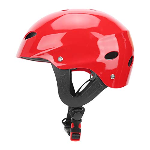 Casco de seguridad, Casco de seguridad de resina ABS, Casco de seguridad con forro de Eva altamente espumado, Color ligero y brillante, para hacer surf, Escalada, Rescate en el agua, Gorra de rafting