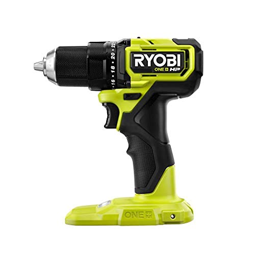 Ryobi ONE+ HP PSBDD01 Taladro/destornillador inalámbrico compacto sin escobillas de 1,27 cm (solo herramienta, batería y cargador no incluidos)