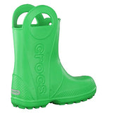 crocs - Botas de Lluvia para niños, Ligeras, Resistentes al Agua, Verde césped, 14 MX M Niñito