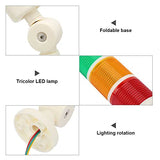 Luz de Advertencia Multicapa de Baja Temperatura, luz de Calentamiento Industrial Torre de señalización LED de 3 Capas Luz de Alarma Plegable para Sitio de construcción, Taller de Caja de Centinela