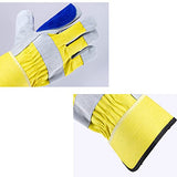 Guantes De Trabajo De Seguridad, Guantes De Soldador, Protección De La Soldadura De La Protección De La Mano De Obra, Alta Temperatura Y Resistencia Al Desgaste, Guantes Antideslizantes A Fuego Corto