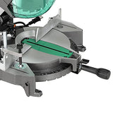 Metabo HPT 10-Inch Compound Miter Saw, Single Bevel, 15-Amp Motor, 0-52° Miter Angle Range, 0-45° Bevel Range, Large Table, 10" 24T TCT Miter Saw Blade (C10FCGS)