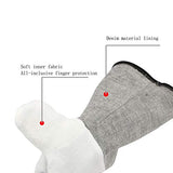 Guantes de soldadura, de piel, resistentes al calor, resistentes al fuego, con costuras de Kevlar, resistentes al calor, para soldar, horno, parrilla, barbacoa, chimenea, estufa, soporte para ollas, soldador, 40,6 cm