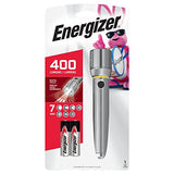 Energizer Vision HD Performance Linterna de Metal con Enfoque Digital, 400 lúmenes, IPX4 Resistente al Agua, Gran luz Exterior