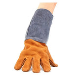 Petrikora Guantes de Soldadura para TIG Resistentes el Calor Guantes de Soldadura Los soldadores Trabajan Suave Cuero de Piel de Vaca más Guantes for Proteger la Herramienta de Mano