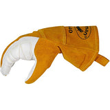 Caiman 1540-4 Guantes de soldadura y fundición, color dorado, M