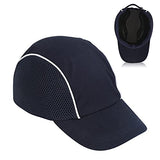 Gorra de Béisbol Resistente a los Impactos, Ligero, Transpirable, Casco, Protección para la Cabeza, Transpirable, Anticolisión, Absorción de Impactos, Casco Ajustable con Franja Reflectante