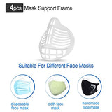 Mascarilla desechable, 50 máscaras de cara transpirables con 4 soportes para máscaras faciales, máscara facial protectora contra el polvo