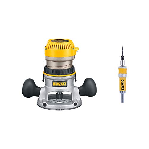 DEWALT Router 1-3/4 Hp y Fijador Reversible #8 PAMXAMZROU3