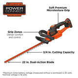 BLACK+DECKER LHT321FF 20V MAX Lithium POWERCOMMAND Powercut Hedge Trimmer