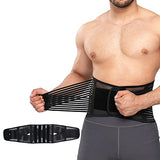 SEVEN MINE | Faja para Postura de Espalda Turmalina con Soporte Lumbar Para Hombres y Mujeres | Ciática, Hernia De Disco, Escoliosis Y Mucho Más | Correas Ajustables (Small, Negro)