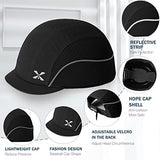 Gorra de béisbol de seguridad, ligera, de seguridad, protección de la cabeza, gorra transpirable (M18109H-negro-microala)