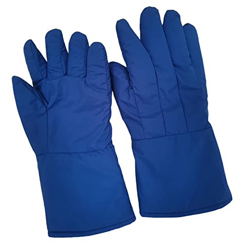 Guantes largos resistentes al frío Manténgase caliente Guantes de seguridad congelados Guantes criogénicos para moler alimentos congelados criogénicos, 38cm