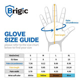 Brigic Guantes impermeables, flexibles y de gran agarre, guantes de trabajo impermeables con látex de doble revestimiento, guantes de jardinería para limpieza (1, mediano)