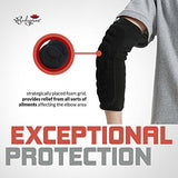 Bodyprox - Coderas de protección (1 par), color negro