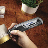 Dremel Lite 7760 N/10 - Herramienta giratoria inalámbrica de iones de litio de 4 V, velocidad variable, multiusos, carga USB, fácil cambio de accesorios, perfecto para bricolaje ligero y manualidades