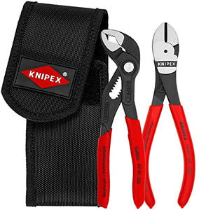 KNIPEX 00 20 72 V02 Juego de pinzas mini en bolsa porta-herramientas de cinturón 320 mm