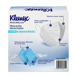 Kleenex Mascarillas, Cubrebocas Ajustable, Caja con 10 piezas de Triple Capa Protectora