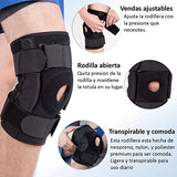 Seven Mine Rodillera Estabilizadora Deportiva con Barras Laterales y Almohadilla de Gel para Hombre y Mujer| Ultra Soporte para Rodilla (Medium)