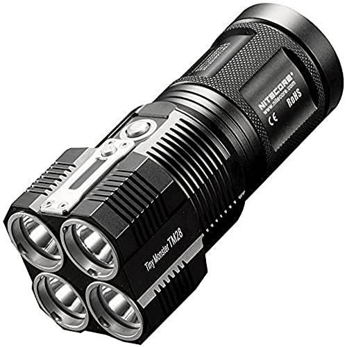 Nitecore - Linterna Recargable TM28 Tiny Monster QuadRay de 6,000 lúmenes