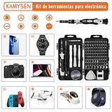 KAMYSEN Destornilladores de Precisión Set de Precisión 115 en 1,Juego de Destornilladores,Herramientas de Reparación para Smartphone, PC,Portátil, Laptop, Reloj, Juguetes, Gafas, Destornillador Gafas