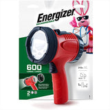 Energizer Foco portátil LED, Linterna Recargable para entornos de Trabajo difíciles y proyectos de Bricolaje, luz Flash con Cable USB Incluido, Paquete de 1, Rojo