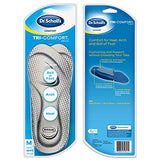 Dr. Scholl's TRI-COMFORT Plantillas // Comodidad para talón, arco y bola de pie con amortiguación específica y soporte de arco (para hombres 8-12, también disponible para mujeres 6-10)