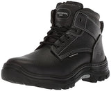 Skechers, Bota Industrial para Hombre, Burgin-Tarlac 77143, negro, cuero, (Black Embossed Leather), 26 Ancho Medio