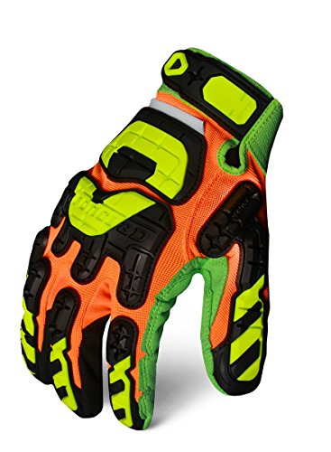 Ironclad Guantes de impacto, S, naranja/verde, PR (LPI-CC5-02-S)