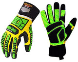 Seibertron High-VIS SDXG2 Dexterity Super Grip Gel Aceite y Gas Anti-Vibración Protección contra Impactos Guantes de Seguridad CE EN388 4131 S