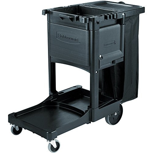 Rubbermaid Productos comerciales - Puerta de clóset con cerraduras para Carrito de Limpieza, Color Negro, Accesorios para Carrito utilitario compatibles con carritos de Limpieza Tradicionales