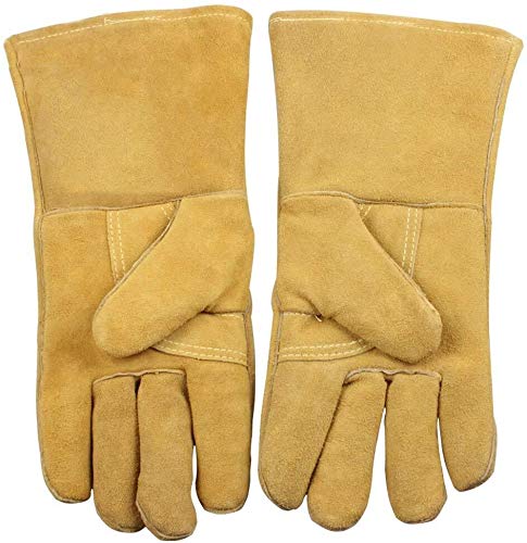 AXZHYX Barandilla de la Personalidad de los hogares Guantes ignífugos Soldadura Guantes Guantes aislantes de Alta Temperatura de Confort de protección contra Incendios (Size : Xlarge)