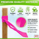 Pink Flagging Tape 12 Pack - Non-Adhesive - 1.5" Width, 150' Length, 2 Mil - Marking Tape For Trees, Plastic Ribbon For Branches - Use As Surveyors Tape, Survey Tape, Barricade Tape, Or Flag Tape