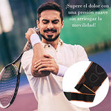 RabbitStorm Protector de Brazo para Codera Deportivas, Codo Golf Ajustable, Codo Tenista, Compresión de Codo para Esguince Artritis, Aliviar los Dolor, Soporte Vendaje Deportivo o Deportes de Baloncesto al Aire Libre - 1 Par