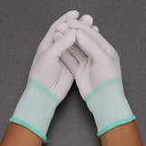 PRETYZOOM 12 pares de guantes de nailon resistentes a la intemperie, antiestáticos, transpirables, protectores de seguridad, guantes de trabajo