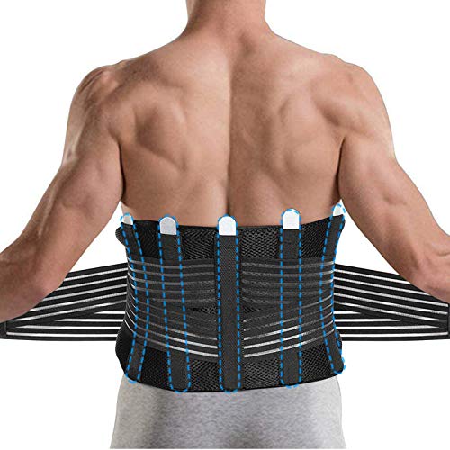 DOACT fjanfan Cinturón de Apoyo Lumbar con Correas de Compresión Ajustables para Alivio del Dolor en Parte Baja de Espalda, Dar Forma al Cuerpo de Posparto XL(94-108cm)