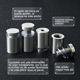 Tornillos Publicitarios, Separadores de letreros, 24 tornillos de, Tornillos de separación de acero inoxidable para colgar marcos de fotos acrílicos anunciar (Acero inoxidable)