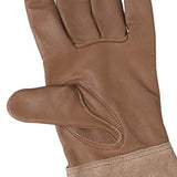 AmazonBasics Leather Gardening Gloves with Forearm Protection, Brown, XL