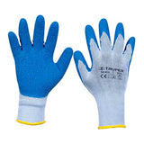 Truper GU-413, Guantes para jardinero, cubiertos de látex, puño tejido, G