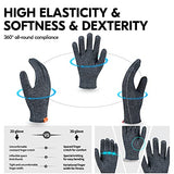 Vgo - 1 par de guantes resistentes a los cortes, forro anticorte HPPE, protección de manos, nivel EN388 E, nivel ANSI A6 (talla XL, gris, HY3594)