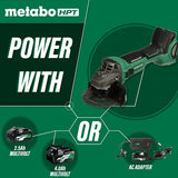 Metabo HPT Amoladora angular sin escobillas de 36 V MultiVolt | 4-1/2 pulgadas | Interruptor deslizante | Solo cuerpo de la herramienta | G3612DAQ6