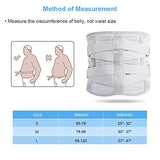 DOACT Faja Lumbar para Hombres Mujeres, Cinturón de Apoyo Lumbar con Correas de Compresión Ajustables para Alivio del Dolor en Parte Baja de Espalda L(95-120cm)