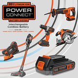 BLACK+DECKER LST201 20V MAX Lithium Ion String Trimmer/Edger, 10"