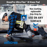 Sellstrom KneePro - Rodilleras Ultra Flex III - Protección resistente y comodidad para construcción, jardinería, ejército, trabajo de pisos, gris y naranja