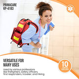 Primacare KP-4183 - Suministros médicos de emergencia para traumatismos tácticos de 17 x 6 x 9 pulgadas, bolsa trasera para traumas para sostener tanque de O2