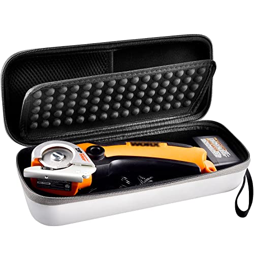 Funda compatible con Worx WX081L ZipSnip herramienta de corte, Rotorazer, cortador de azulejos de sierra de rotorazer, soporte organizador de almacenamiento, mini caja de sierra para cargador y más accesorios (solo caja)